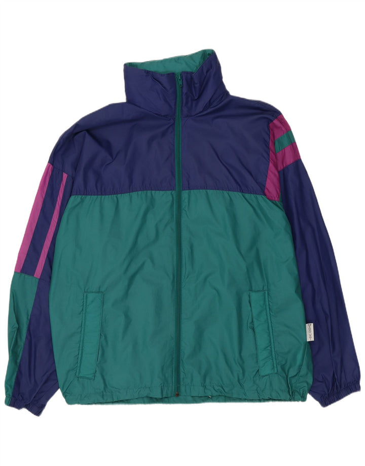 Brugi Herre Loose Fit regnjakke UK 36 Small Green Colourblock Polyamid
