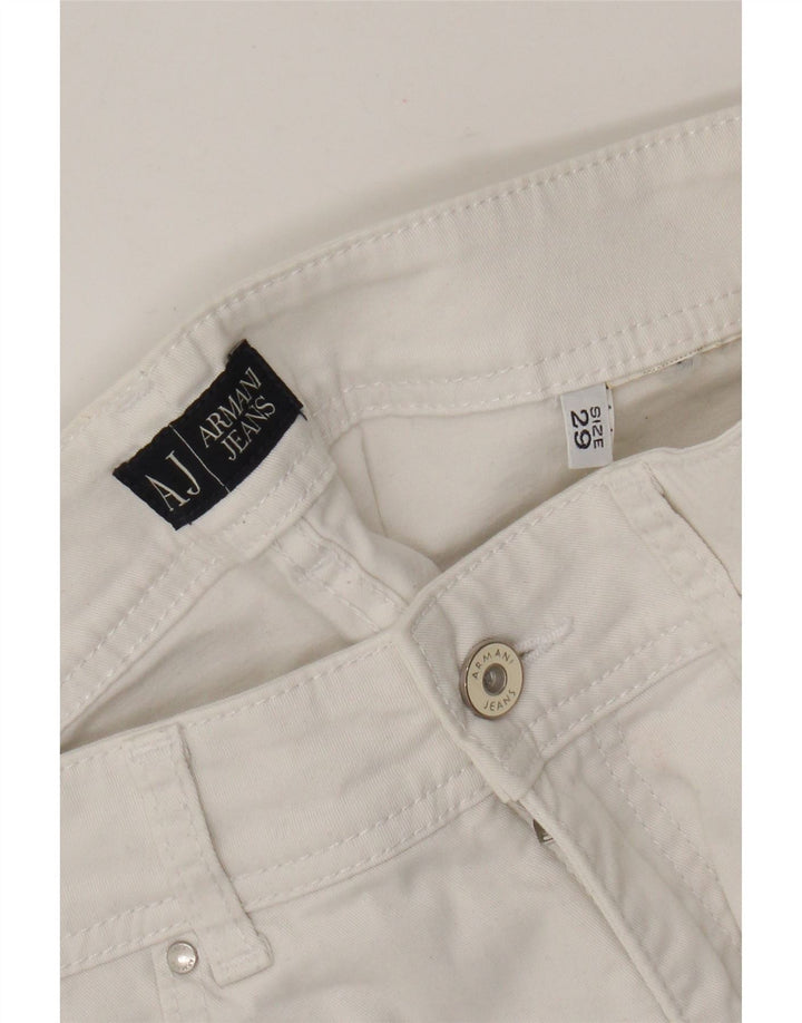 Armani Jeans Dame Straight Jeans W29 L27 Hvid