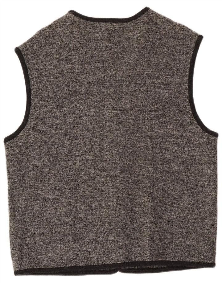 Geiger Herre Ærmeløs Cardigan Sweater IT 52 Stor Grå