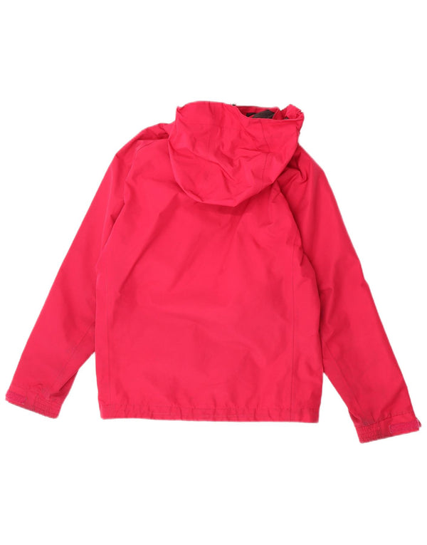Helly Hansen Grafisk regnjakke med hætte til piger 11-12 år Pink Polyester