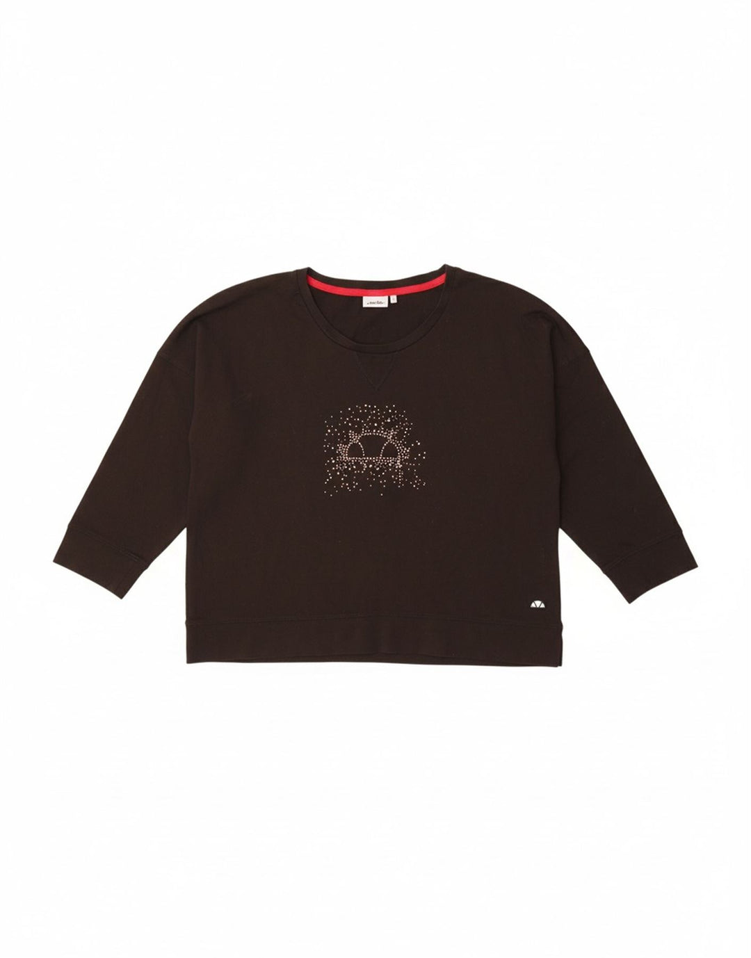 ELLESSE Womens Graphic Top 3/4 Sleeve UK 16 Large Black Cotton Vintage Ellesse and Second-Hand Ellesse from Messina Hembry 