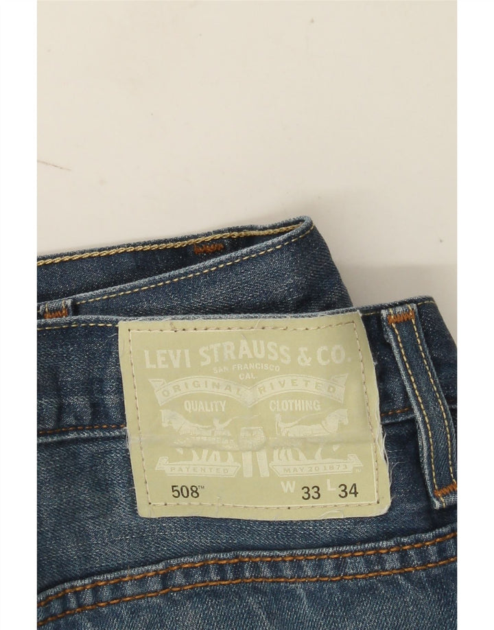 Levi's Herre 508 Slim Jeans W33 L31 Blå Bomuld