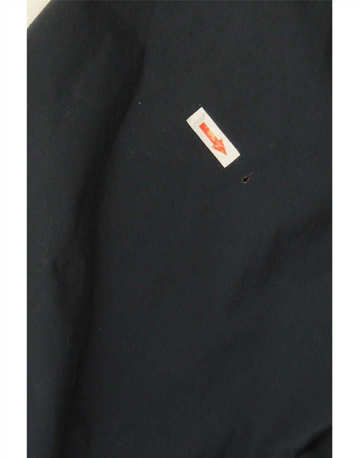 JACK WOLFSKIN Regnjakke med hætte til mænd UK 40/42 Stor marineblå polyamid