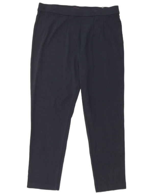 Marks & Spencer Dame tilspidsede fritidsbukser UK 18 XL W36 L28 Marineblå
