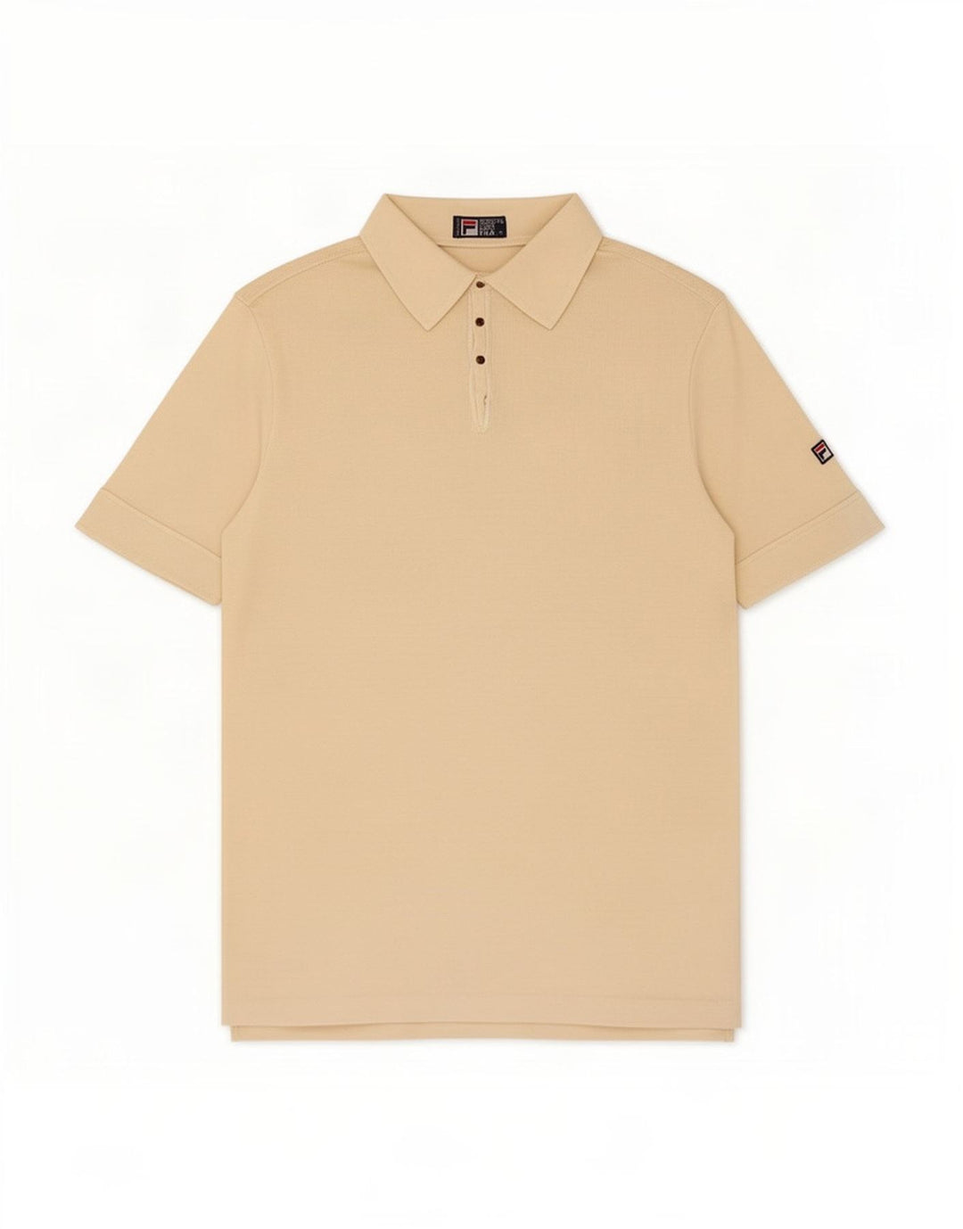 Fila Polo skjorte til mænd Lille beige bomuld