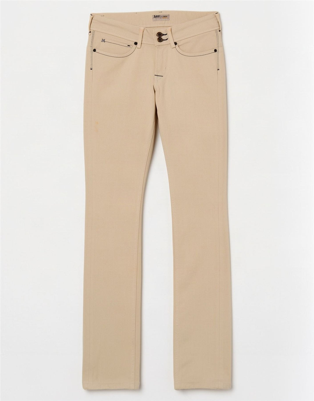 Lee Dame Amy Slim Jeans W27 L33 Off White Bomuld