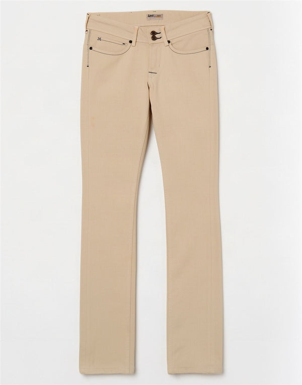 Lee Dame Amy Slim Jeans W27 L33 Off White Bomuld