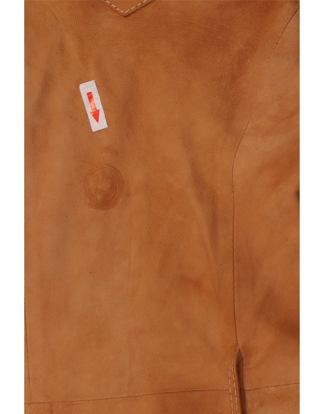 Vintage dame militær ruskind dobbeltradet frakke IT 44 medium brun