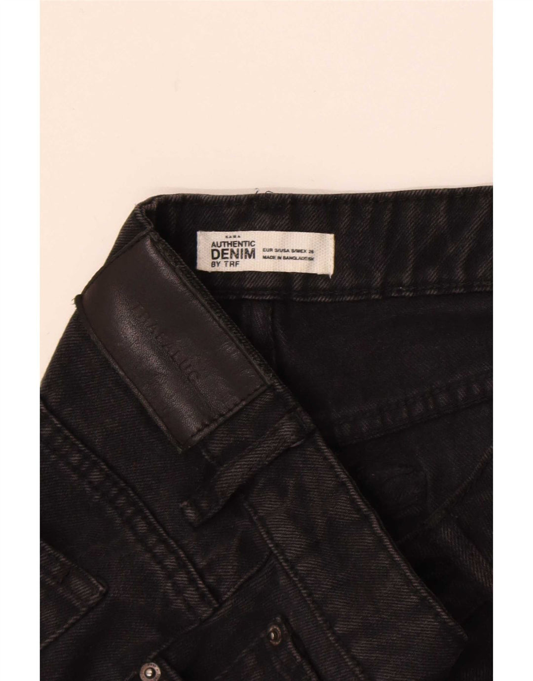 Trafaluc Dame Denim Nederdel Small W26 Sort