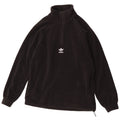 Adidas Fleece Jumper med lynlås til mænd lille sort polyester