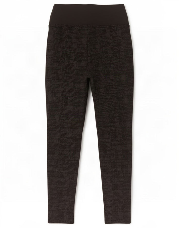 Marks & Spencer Womens Leggings UK 10 Small Black Geometric Viscose