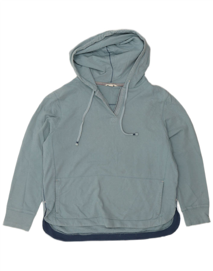 White Stuff Dame Oversized Hoodie Jumper UK 10 Small Blue Cotton