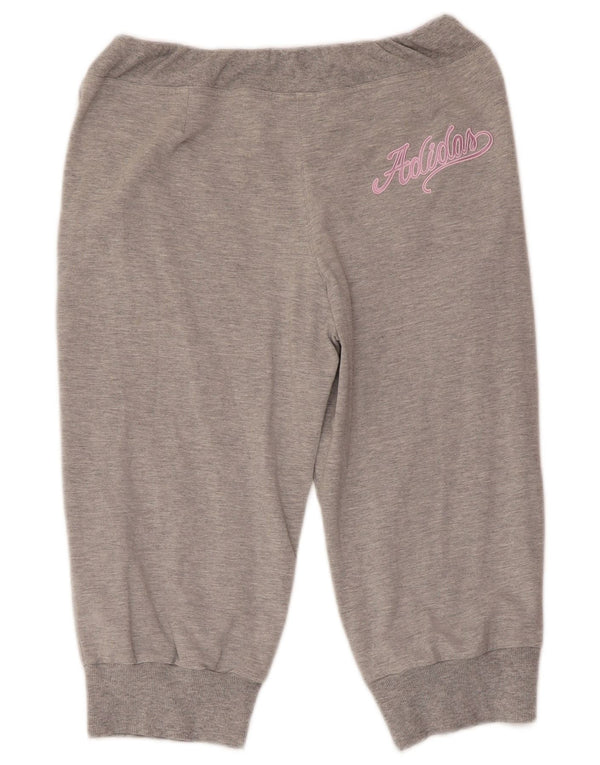 ADIDAS Pige Capri Træningsdragt Bukser Joggers 15-16 år Grå