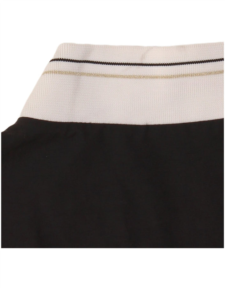 Fred Perry Womens træningsdragt topjakke UK 16 Large Black Colourblock Bomuld