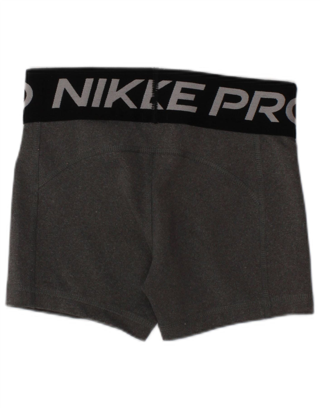 NIKE Dri Fit grafiske sportsshorts til piger 6-7 år XS Grå polyester