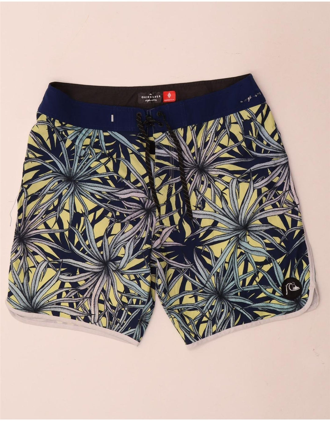 Quiksilver Badeshorts til mænd store blå blomster polyester