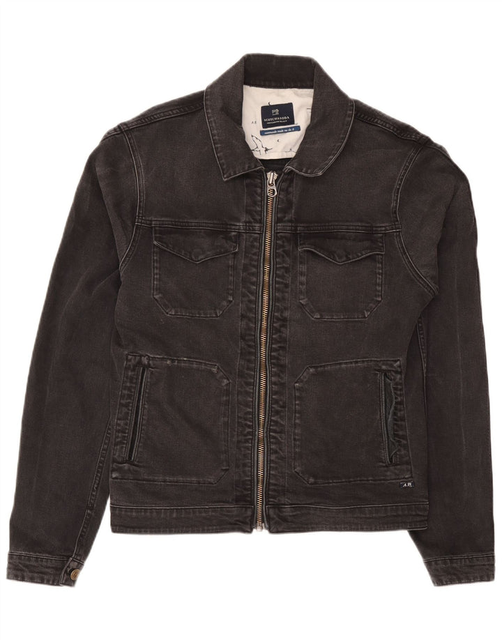 Scotch & Soda Dame denimjakke UK 16 Stor Grå Bomuld