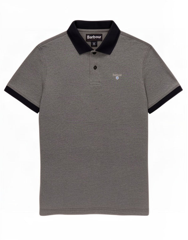 Barbour Boys Polo Shirt 13-14 år Large Blue Colourblock Bomuld