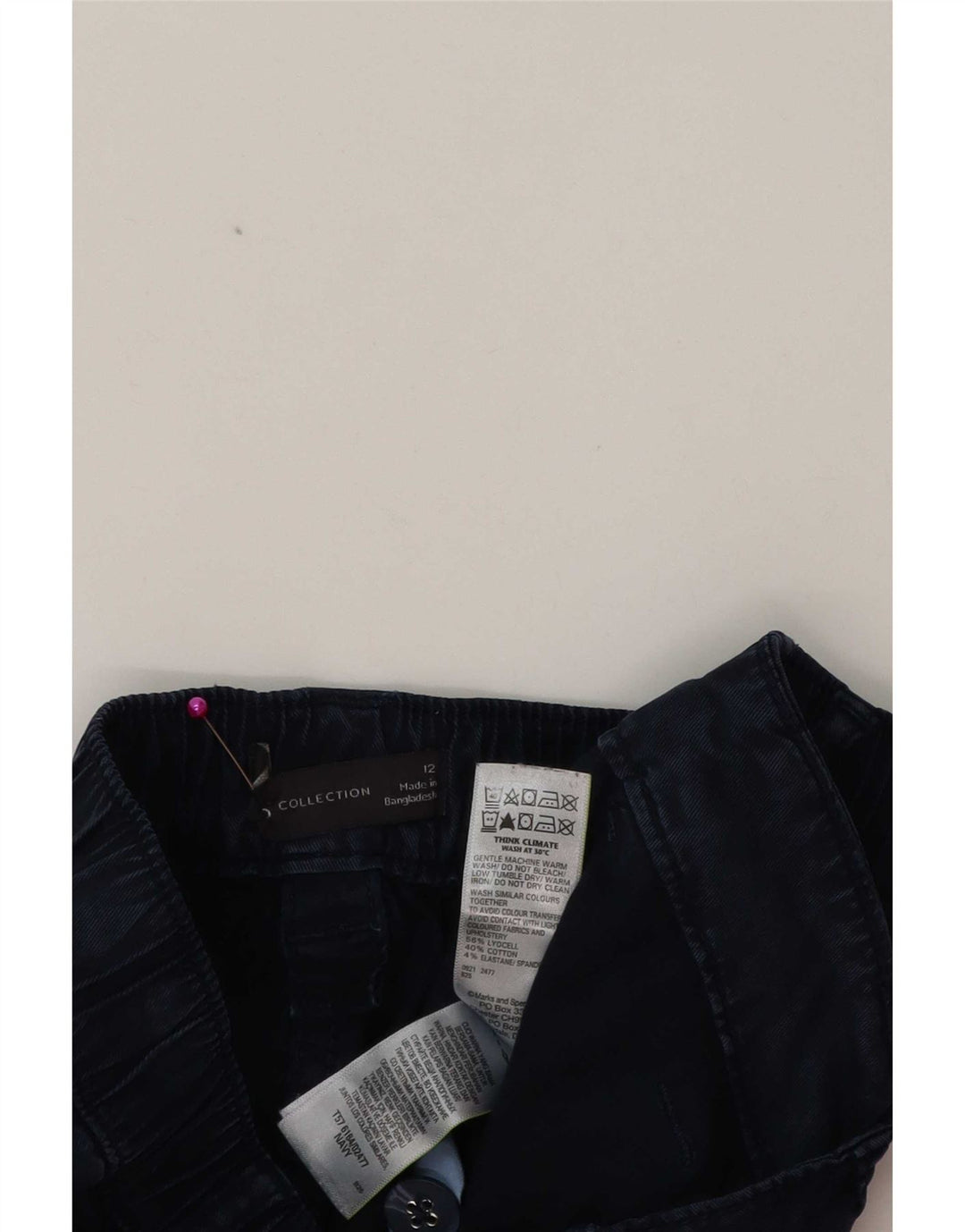 Marks & Spencer Cargo Bukser til kvinder UK 12 Medium W32 L27 Marineblå