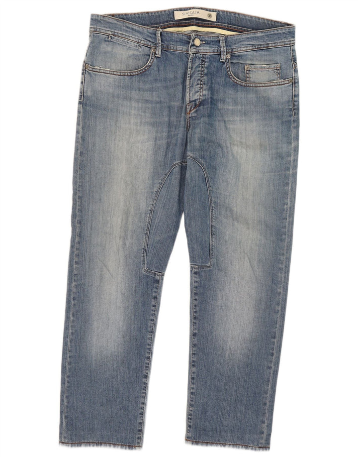 SIVIGLIA Straight jeans til mænd W36 L27 Blå