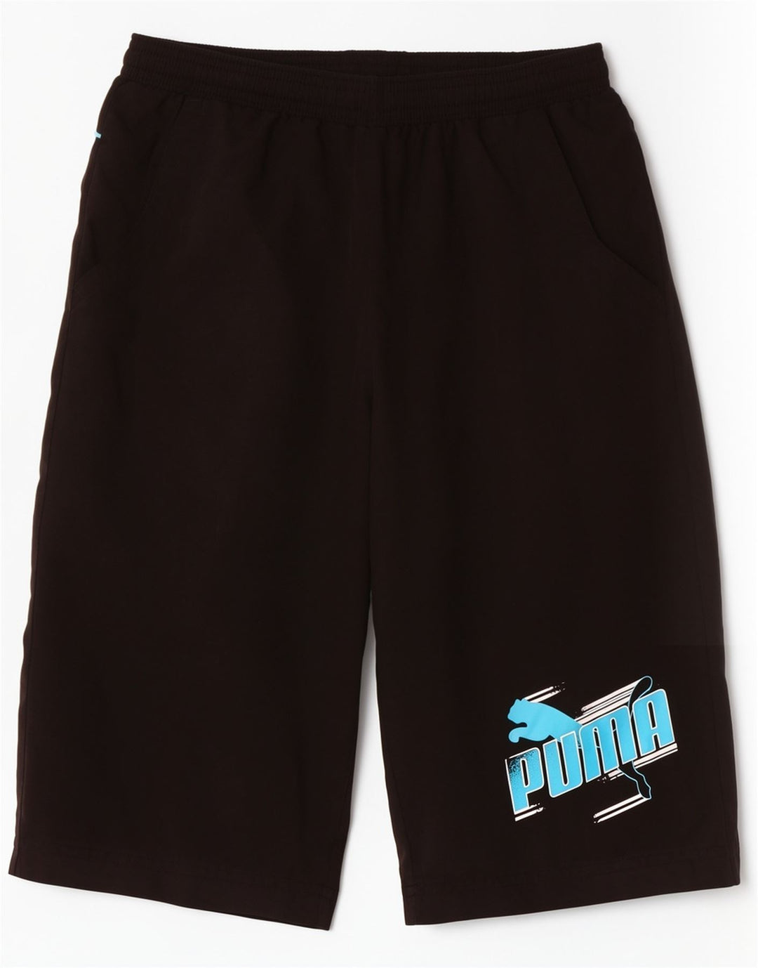 Puma drenge grafiske sportsshorts 11-12 år sort polyester