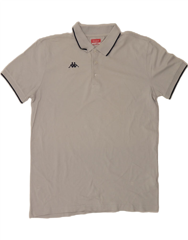 KAPPA Mens Polo Shirt 2XL White Cotton Vintage Kappa and Second-Hand Kappa from Messina Hembry 