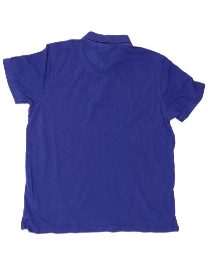 Pierre Cardin Herre Regular Fit Polo Shirt XL Blå Bomuld