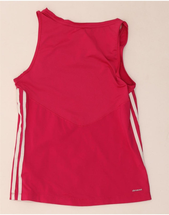 Adidas Dame Climacool Vest Top UK 12/14 Medium Pink Polyamid