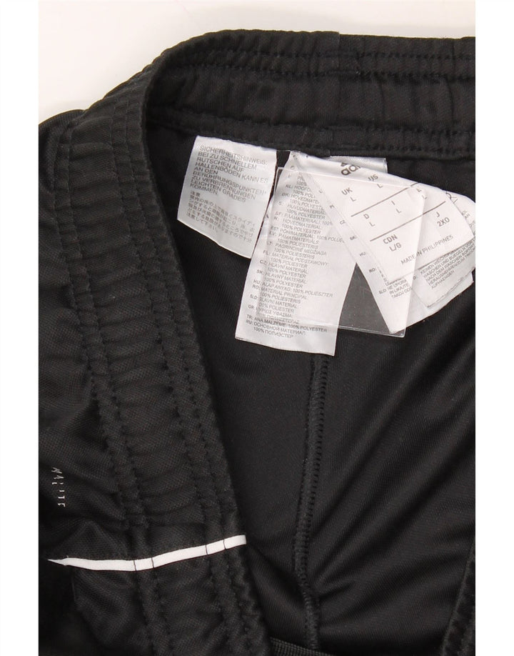 ADIDAS Mens Graphic Tracksuit Trousers Large  Black Polyester Vintage Adidas and Second-Hand Adidas from Messina Hembry 