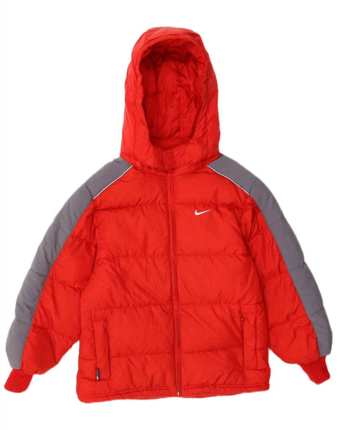 Nike hættejakke til drenge 7-8 år XL Rød Colourblock Polyester