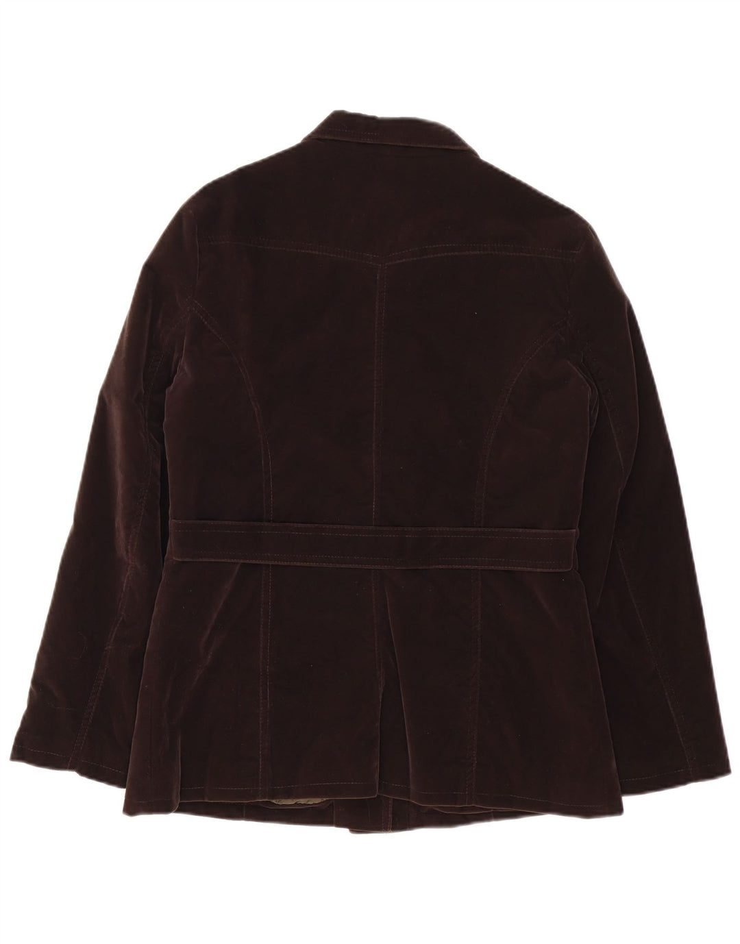 Bayside Oversized bomberjakke til kvinder UK 10 Lille brun polyvinyl