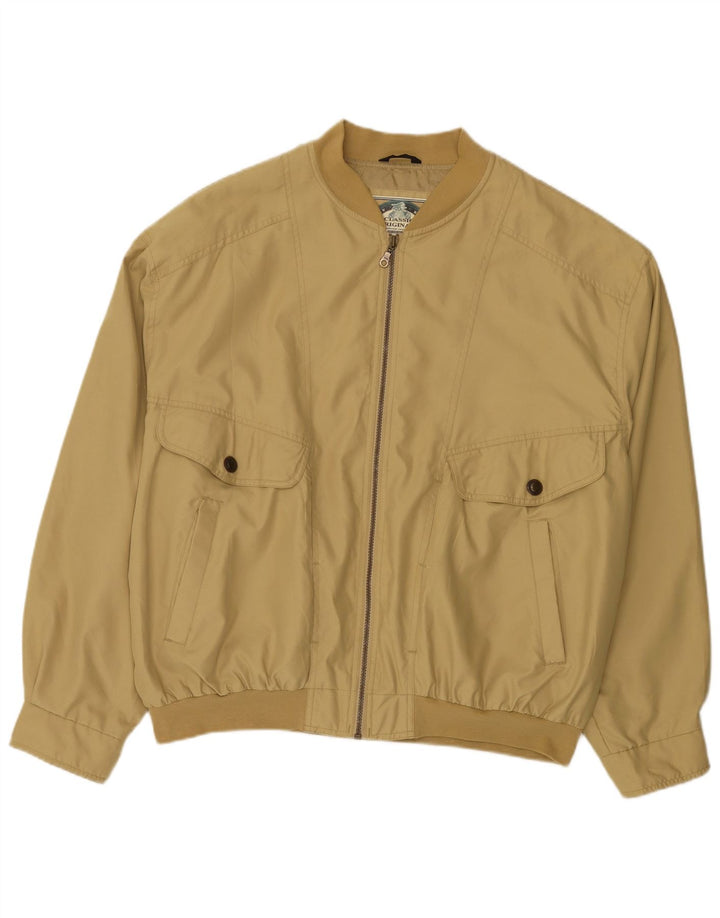 C & A Bomberjakke til mænd IT 58 4XL Beige Polyester