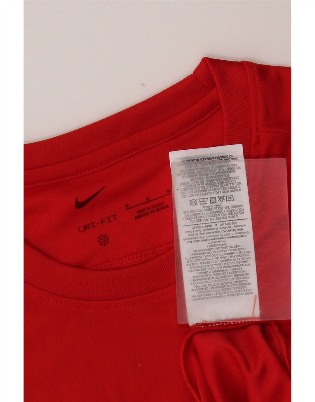 Nike Herre Dri Fit Top Langærmet Medium Rød Polyester