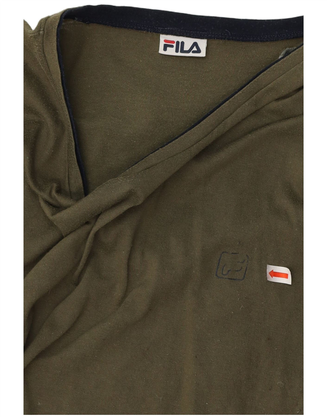 FILA Mens T-Shirt Top Medium Khaki
