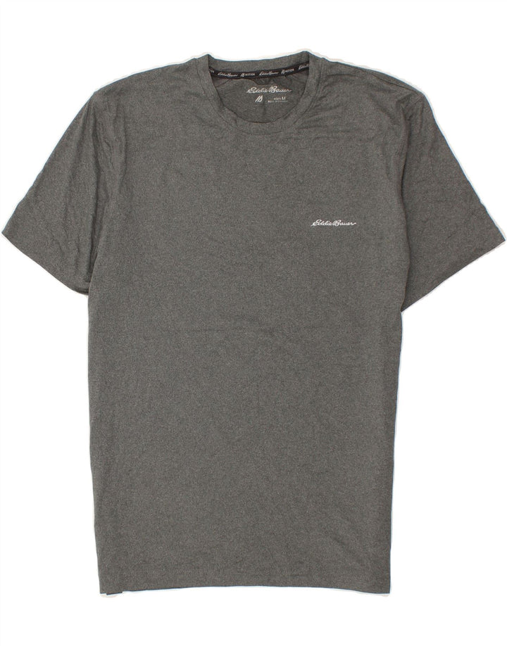 EDDIE BAUER Mens T-Shirt Top Medium Grey Polyester Vintage Eddie Bauer and Second-Hand Eddie Bauer from Messina Hembry 
