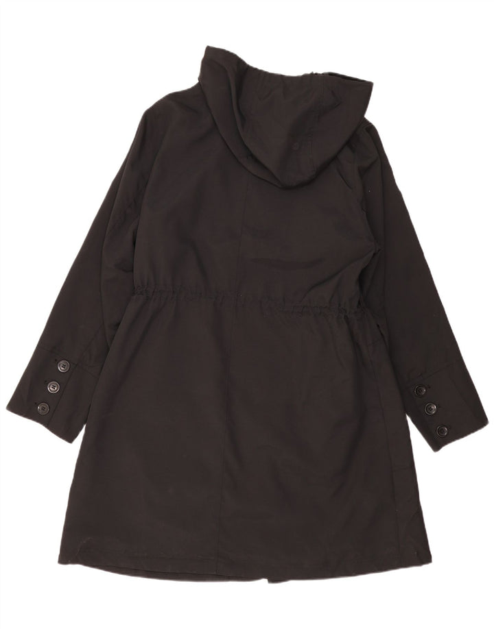 Marks & Spencer Dame Parkajakke med hætte UK 18 XL Sort Polyester