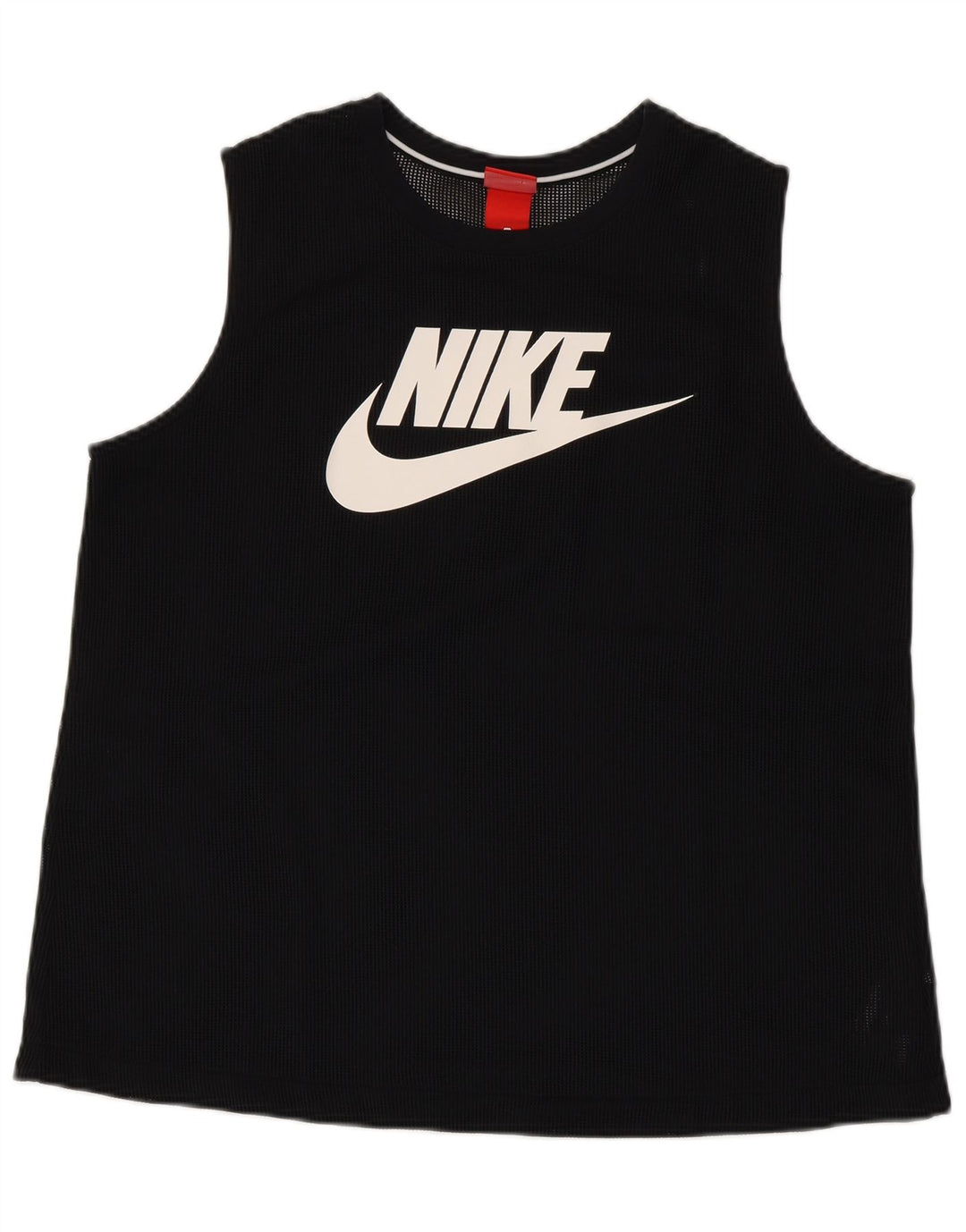 Nike grafisk vest til mænd, stor, sort polyester