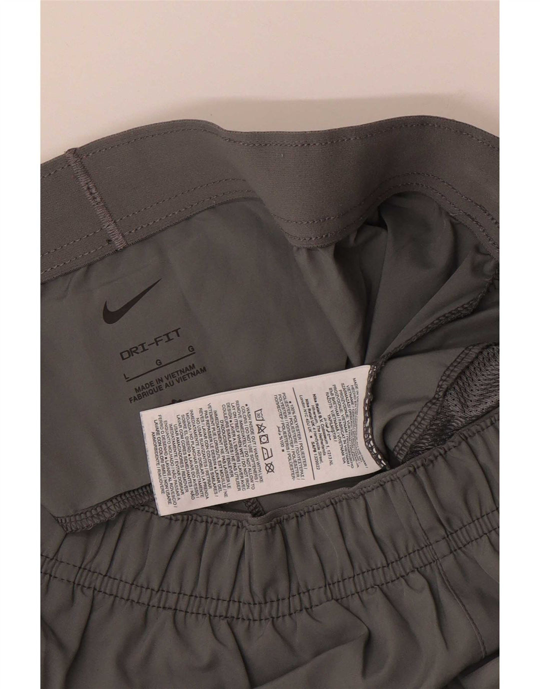 Nike Herre Dri Fit sportsshorts, store grå polyester