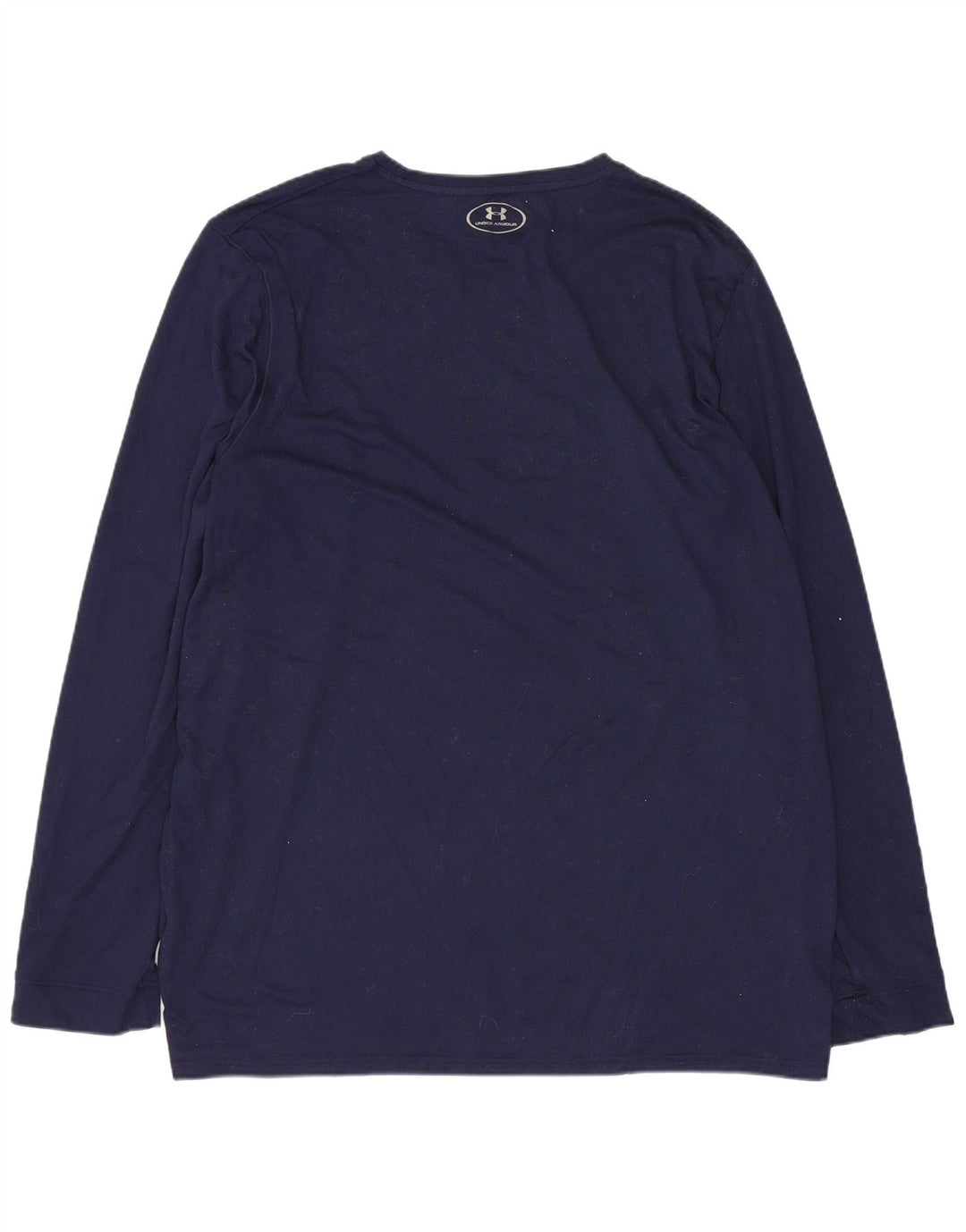 UNDER ARMOUR Herre Top Langærmet Large Navy Blue Polyester