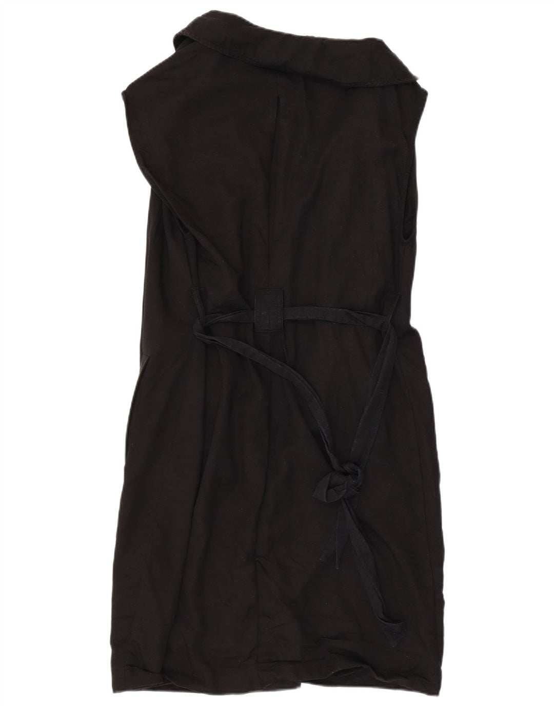 Zara slå om-kjole til kvinder UK 6 XS Sort Lyocell