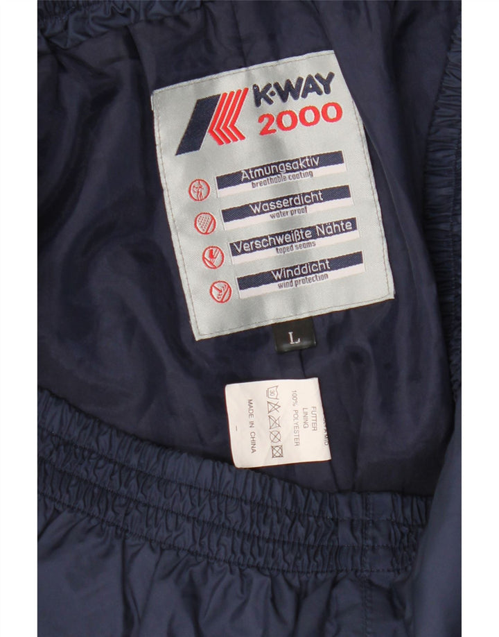 K-Way Herre træningsdragt Bukser Joggers Large Navy Blue Polyamid
