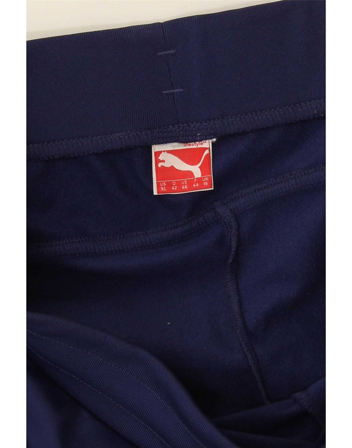 Puma træningsdragt bukser til kvinder UK 16 Large Navy Blue