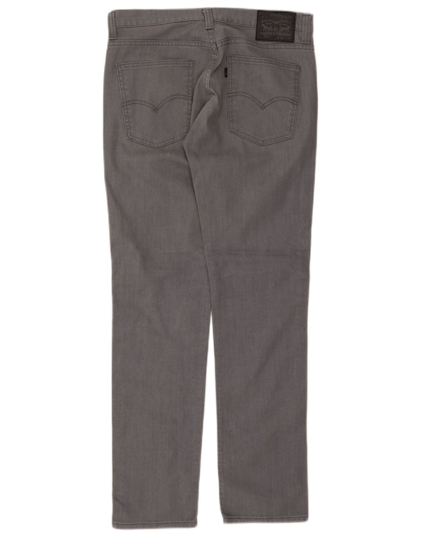 Levi's Herre 511 Slim Jeans W34 L34 Grå Bomuld