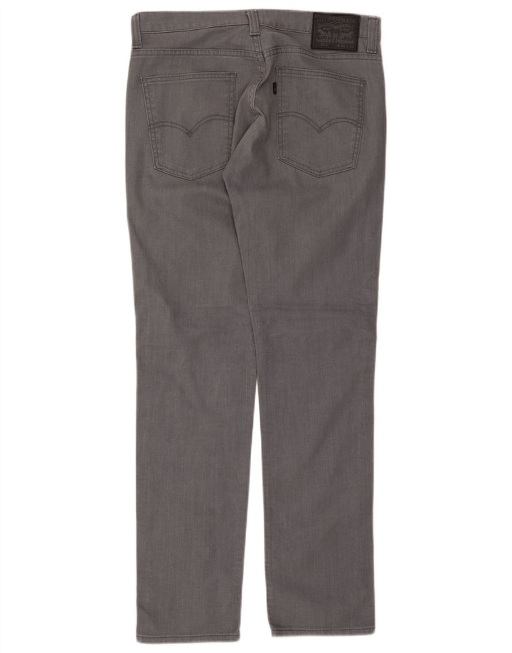 Levi's Herre 511 Slim Jeans W34 L34 Grå Bomuld