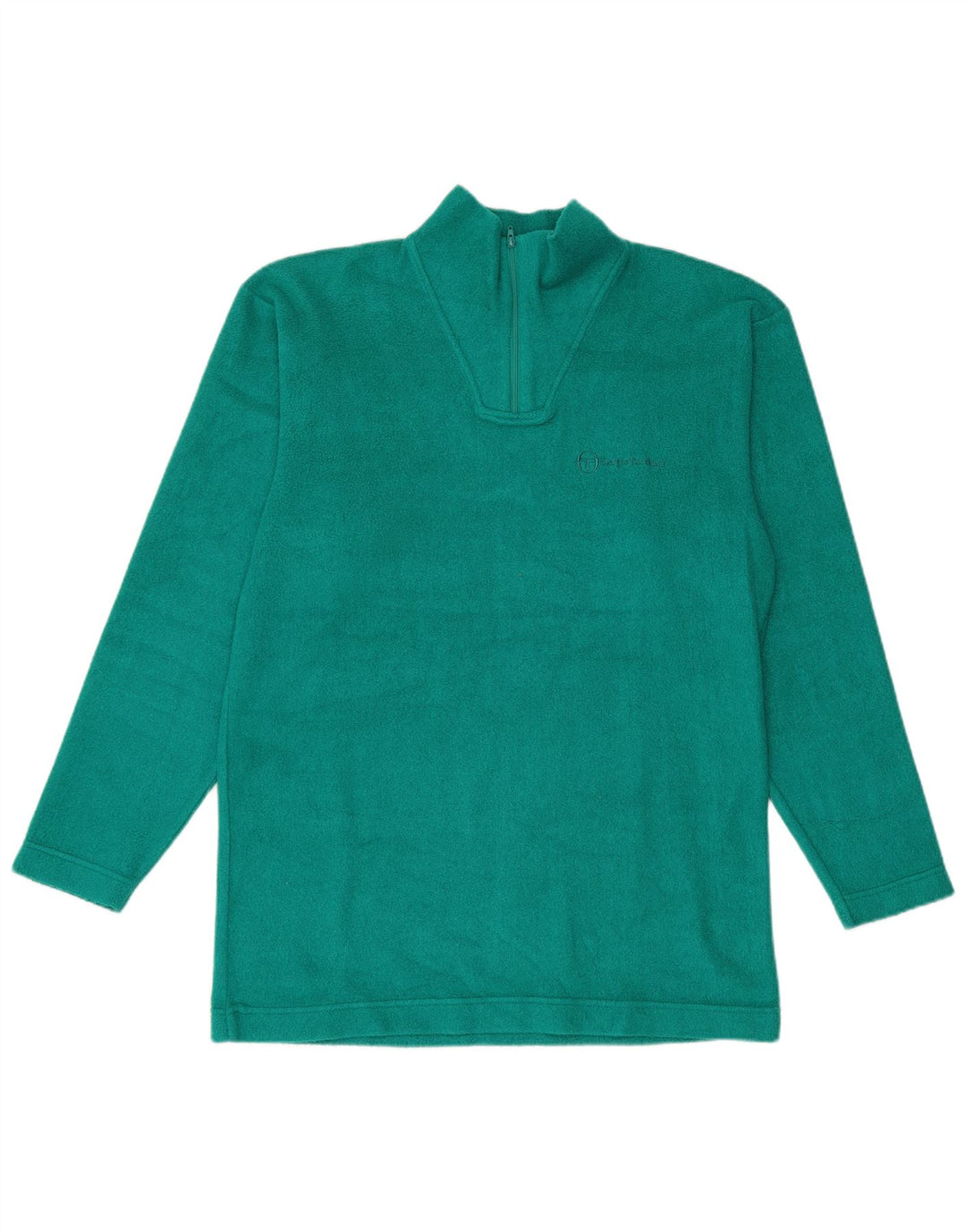 Sergio Tacchini Fleece Jumper med lynlås til mænd XL Grøn Polyester