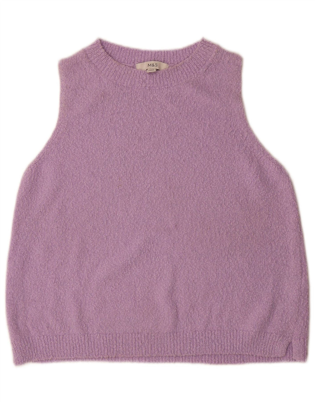Marks & Spencer Dame Vest Tank Top UK 14 Medium Lilla Bomuld