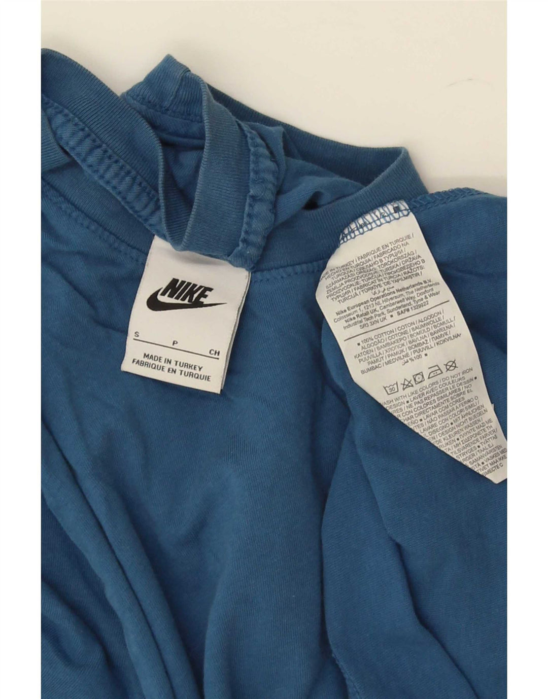 Nike T-shirt top til mænd, lille blå bomuld