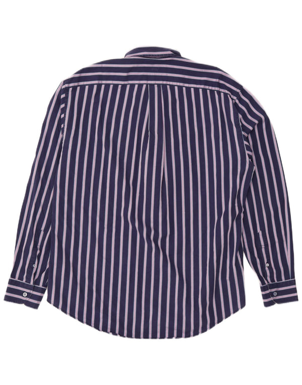 Harmont & Blaine herreskjorte XL marineblå stribet