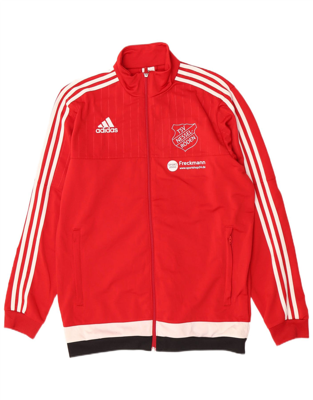 Adidas Herre grafisk Regular Fit træningsdragt Topjakke Medium Rød Colourblock
