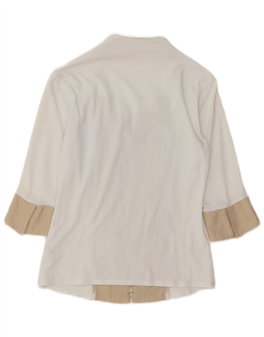 Naracamicie skjortebluse med 3/4 ærmer til kvinder UK 10 Small White Colourblock
